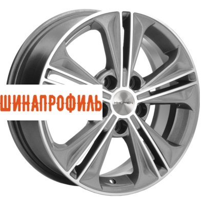 Диски Khomen Wheels Khomen Wheels KHW1603 (Jetta) 6x16 5x112 ET50 D57,1 Gray-FP