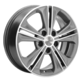 Диски Khomen Wheels Khomen Wheels KHW1603 (Jetta) 6x16 5x112 ET50 D57,1 Gray-FP