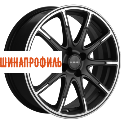 Диски Khomen Wheels Khomen Wheels KHW1707 (KIA Rio I/II Solaris I/II) 6,5x17 4x100 ET49 D54,1 Black-FP matt