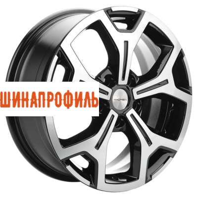 Диски Khomen Wheels Khomen Wheels KHW1710 (Coolray) 6,5x17 5x114,3 ET45 D54,1 Black-FP