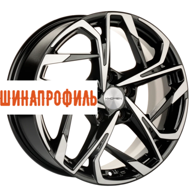 Диски Khomen Wheels Khomen Wheels KHW1716 (CX-5/i40/X-Trail) 7x17 5x114,3 ET45 D67,1 Black-FP