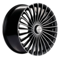 Khomen Wheels KHW2008 (Mercedes Rear) 9,5x20 5x112 ET38 D66,6 Black-FP