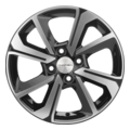Диски Khomen Wheels Khomen Wheels KHW1501 (Rio I) 6x15 4x100 ET48 D54,1 Black-FP
